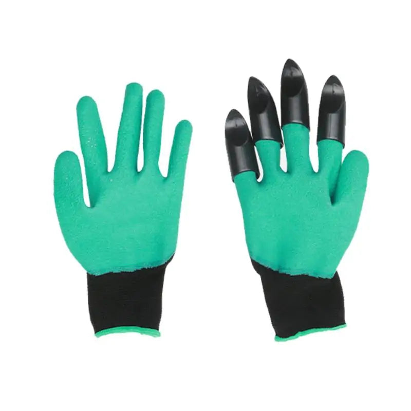 Hand Claw ABS Plastic Garden Rubber Gloves