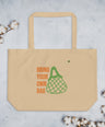 Large organic tote bag