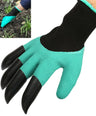 Hand Claw ABS Plastic Garden Rubber Gloves